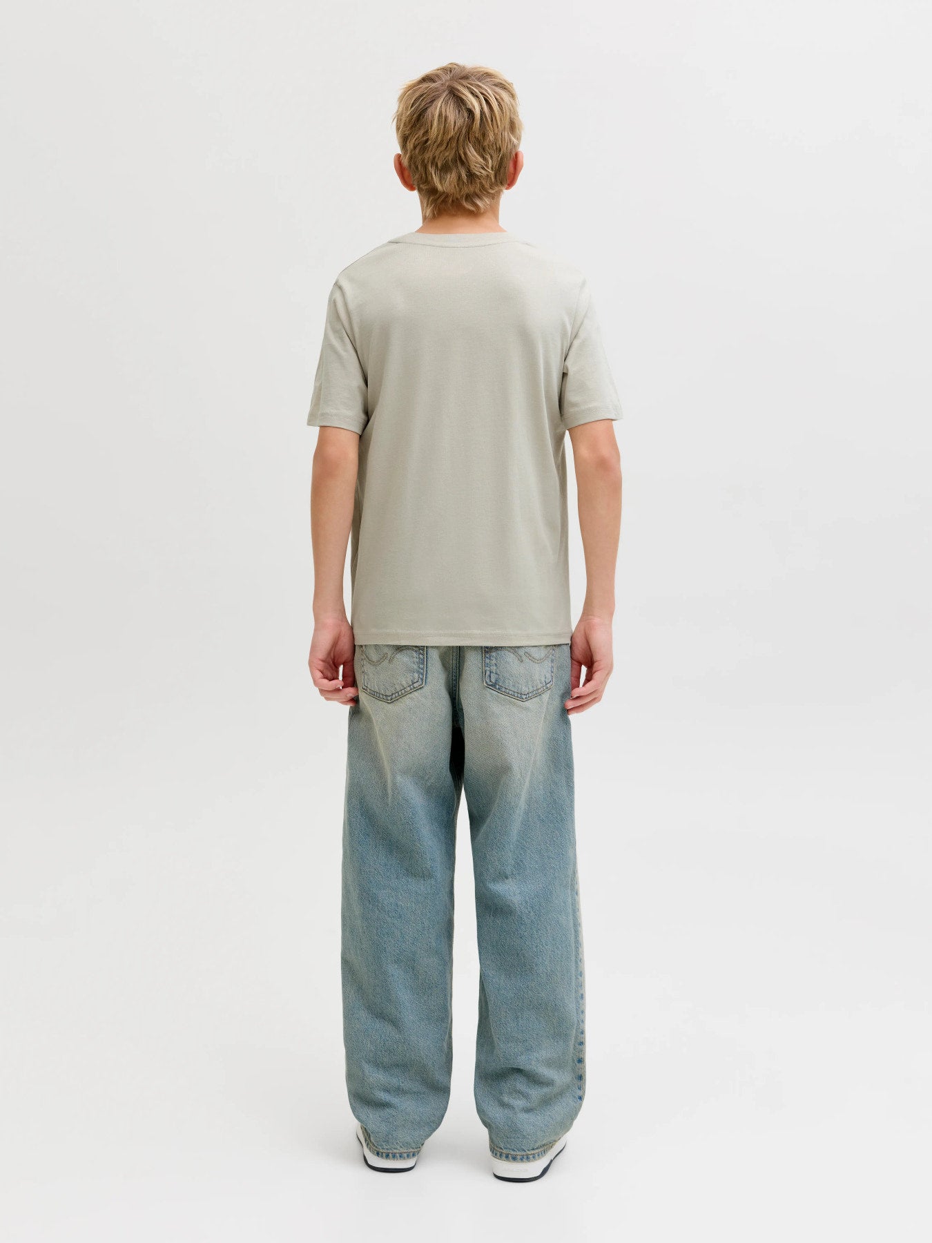 Jack & Jones Junior Star T-shirt Moonbeam beige pojke ungdom – 12237435