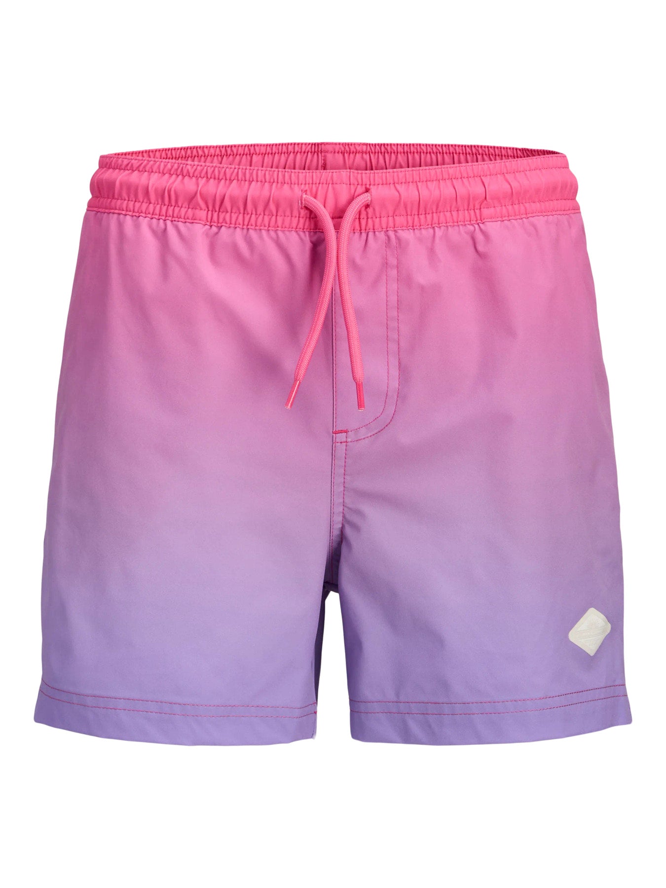 Rosa lila dip dye färgade badshorts till pojke. Badkläder till ungdom kille från Jack & Jones. Snygga färgstarka rosa badkläder som syns till pojke.
JPSTMAUI HORIZON DIP DYE SWIM SHOR JNR
12291866