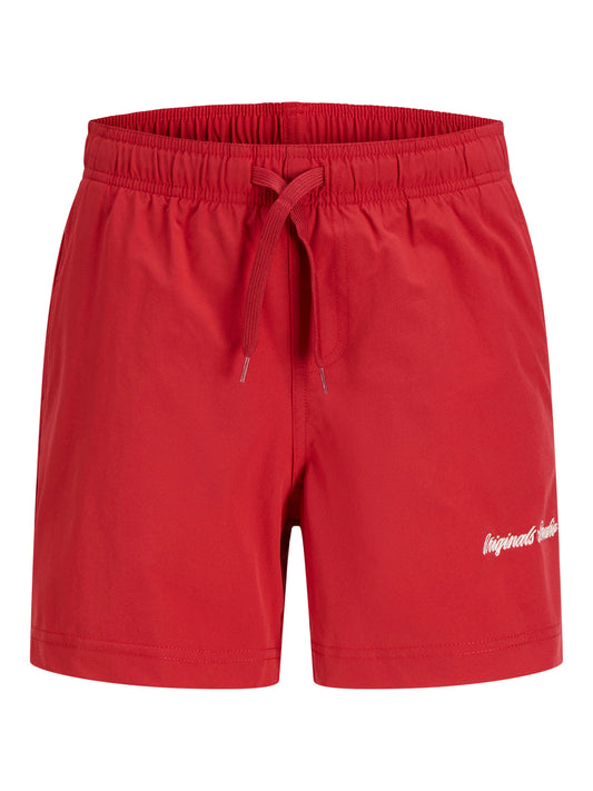 Röda badshorts till kille från Jack and Jones. Snygga röda enfärgade stilrena bad shorts till ungdom kille.
JPSTMAUI NORREBRO SWIM SHORTS JNR
12291868