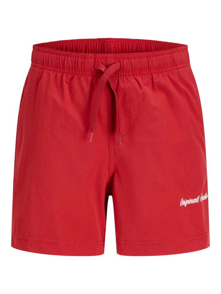 Röda badshorts till kille från Jack and Jones. Snygga röda enfärgade stilrena bad shorts till ungdom kille.
JPSTMAUI NORREBRO SWIM SHORTS JNR
12291868