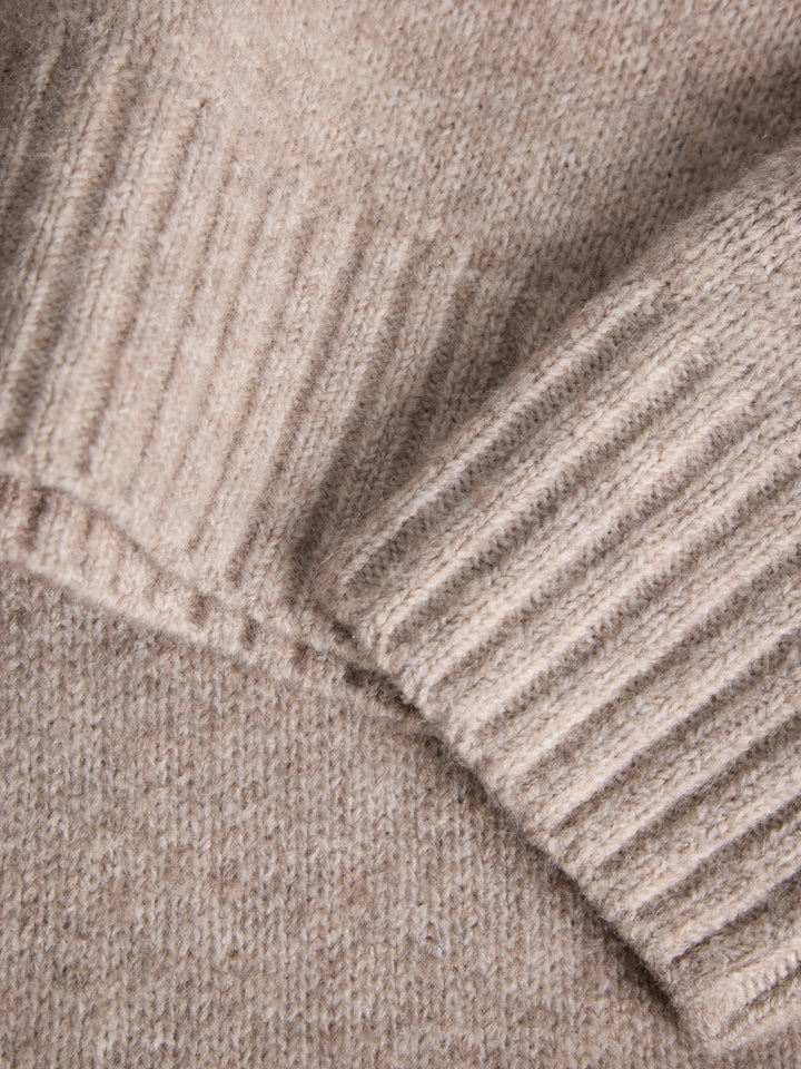 Jack & Jones Junior Soho Ollie stickad beige tröja Atmosphere pojke ungdom – 12298727