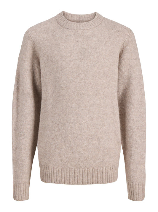 Jack & Jones Junior Soho Ollie stickad beige tröja Atmosphere pojke ungdom – 12298727