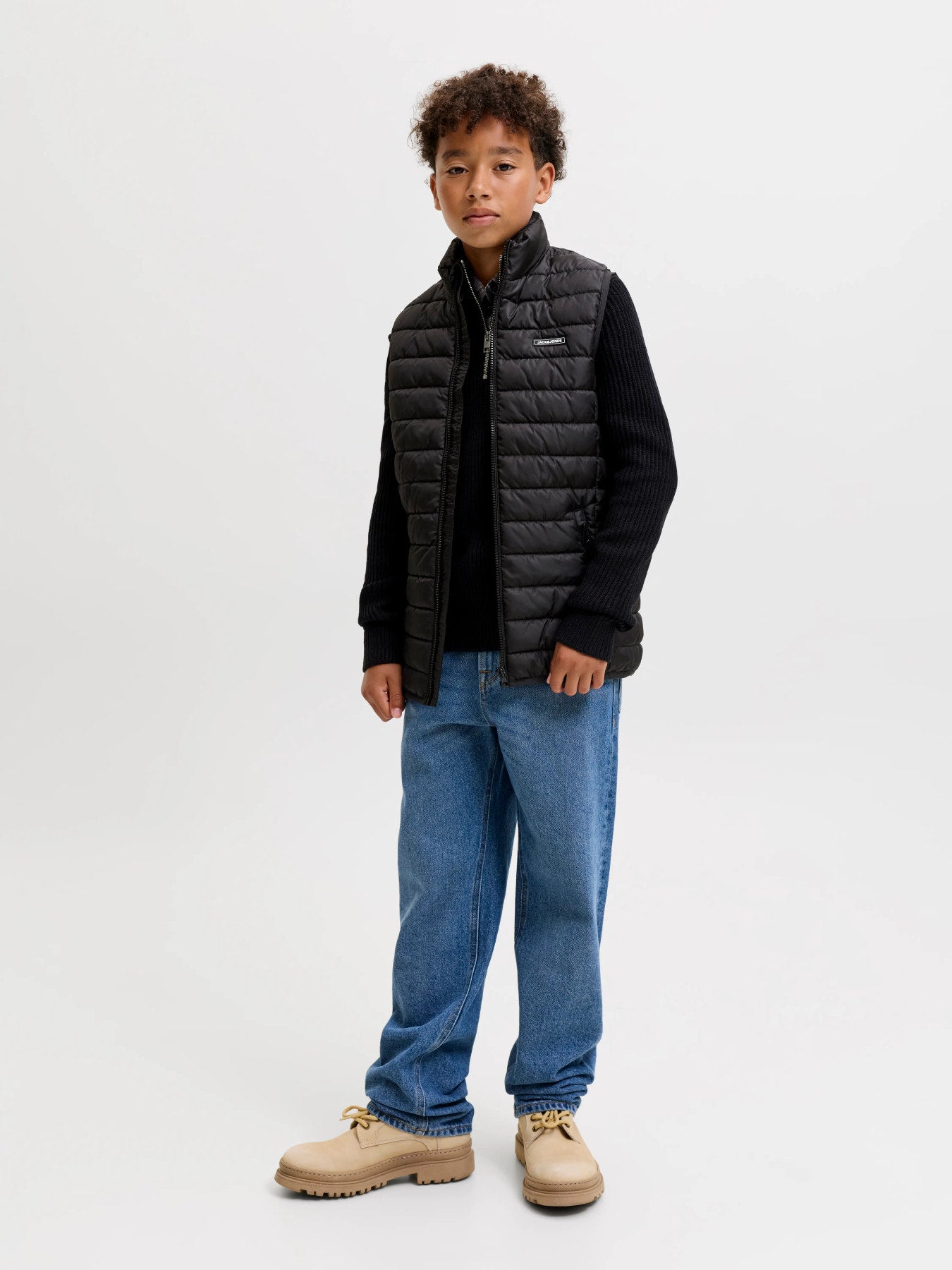 Jack & Jones Junior Elvis svart lättvadderad väst pojke ungdom – 12299452