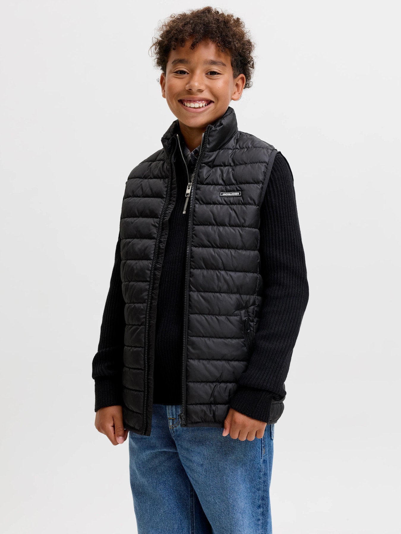 Jack & Jones Junior Elvis svart lättvadderad väst pojke ungdom – 12299452
