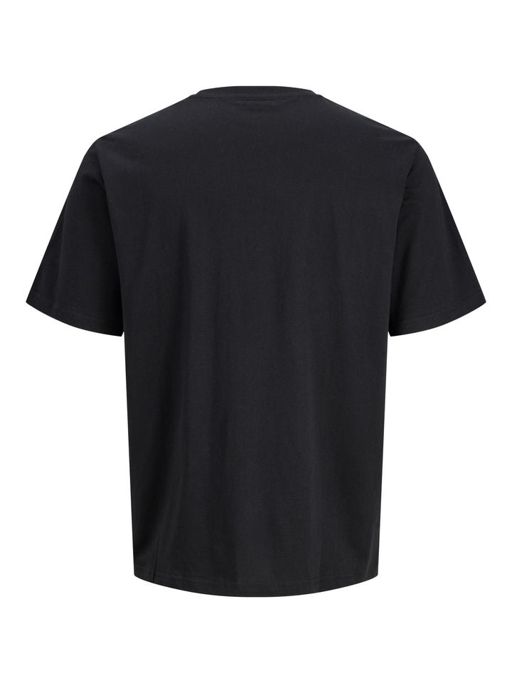 Jack & Jones Junior Jade svart T-shirt med Legacy-tryck bakifrån till ungdom kille