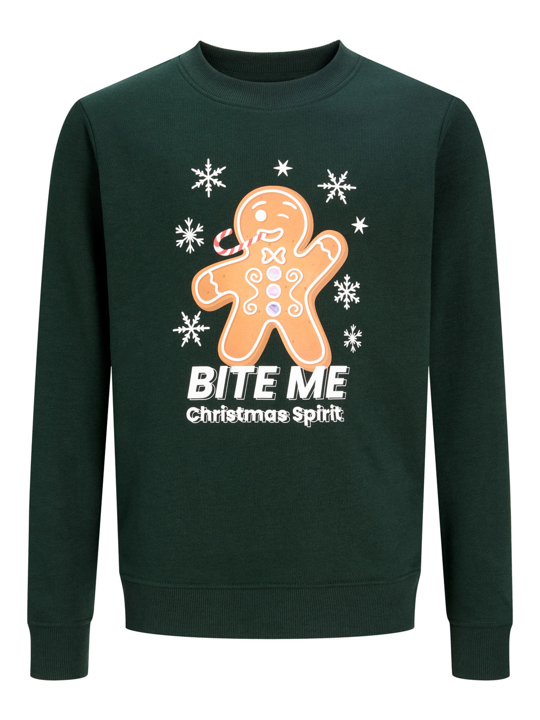 Scarab Xmas Fun Jultröja – Roliga Julmotiv för barn pojke från Jack & Jones Junior, framifrån