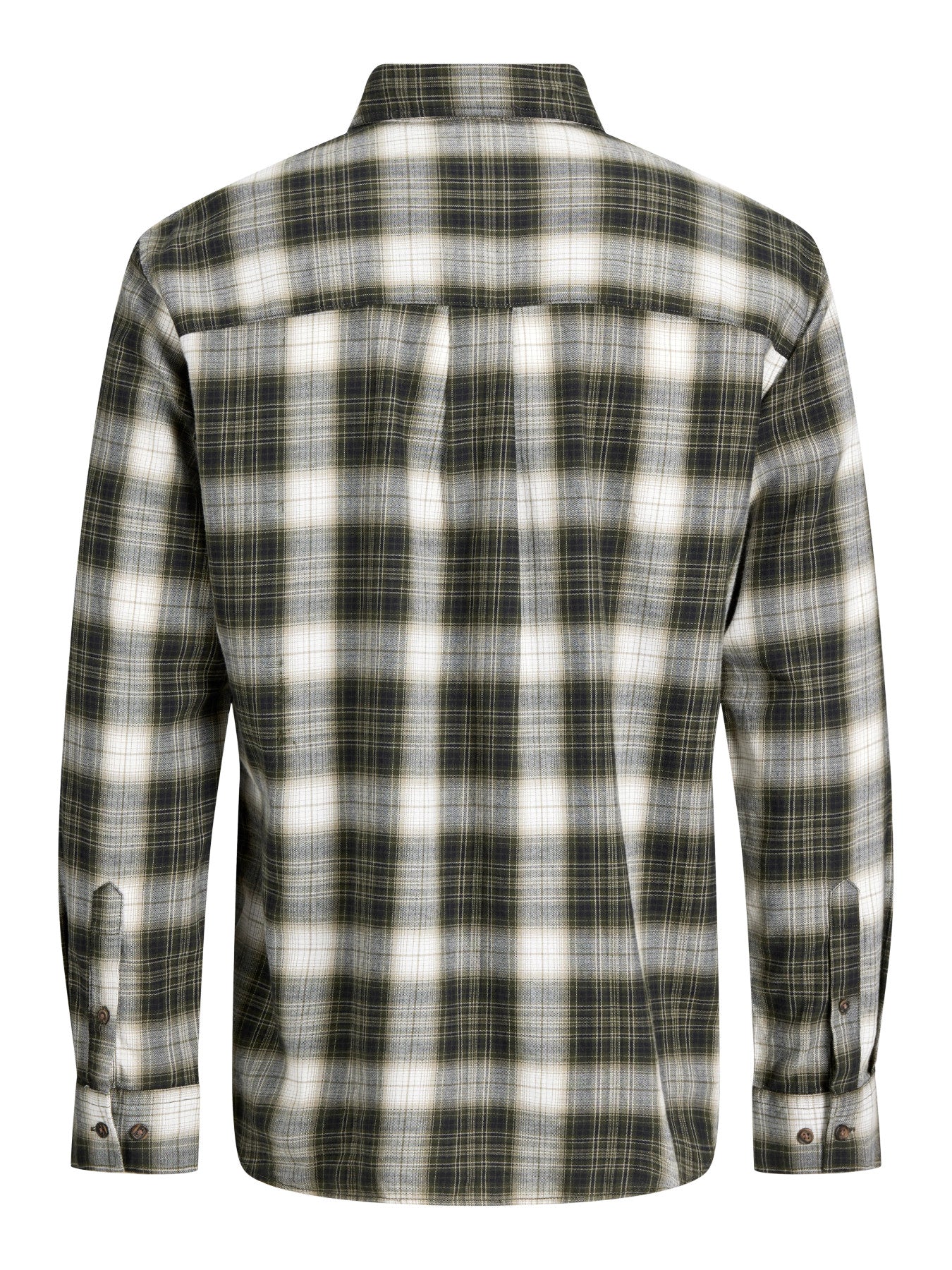 Jack & Jones Junior James grönrutig flanellskjorta för pojke i färgen Rosin.