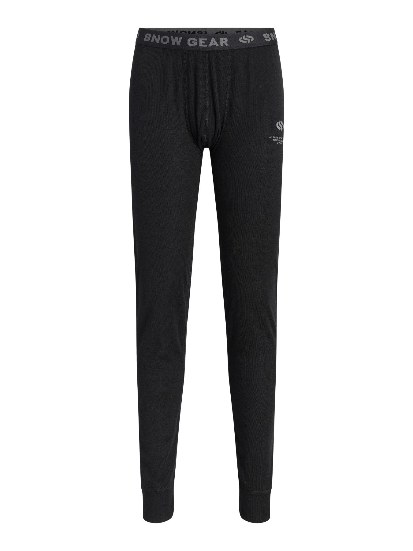 Jack & Jones Junior Lesley svart underställ för pojke junior med långärmad tröja och långkalsonger – skidunderställ 12300651