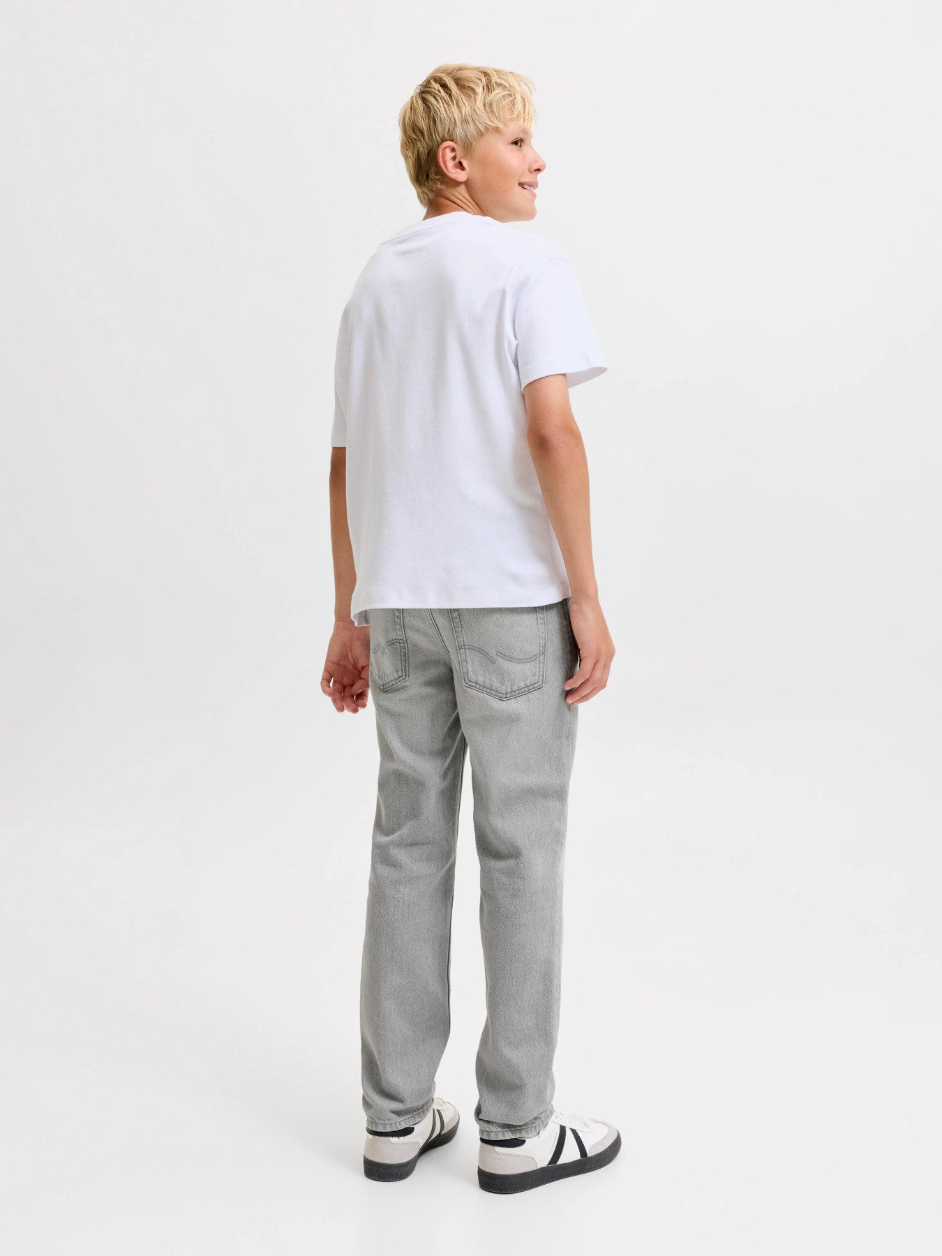 Jack & Jones Junior Clark Original Grå Jeans Till Barn Pojke