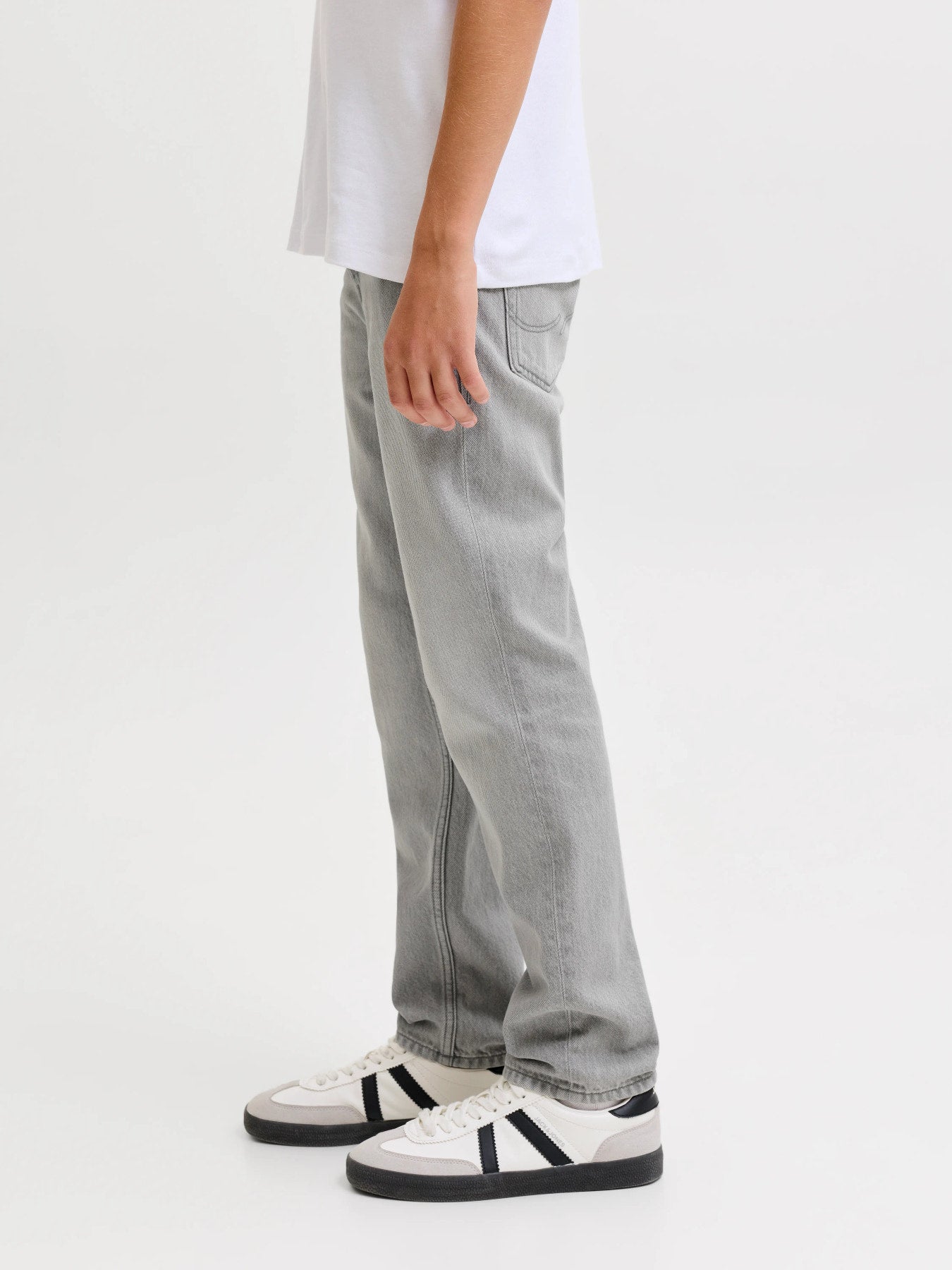 Jack & Jones Junior Clark Original Grå Jeans Till Barn Pojke