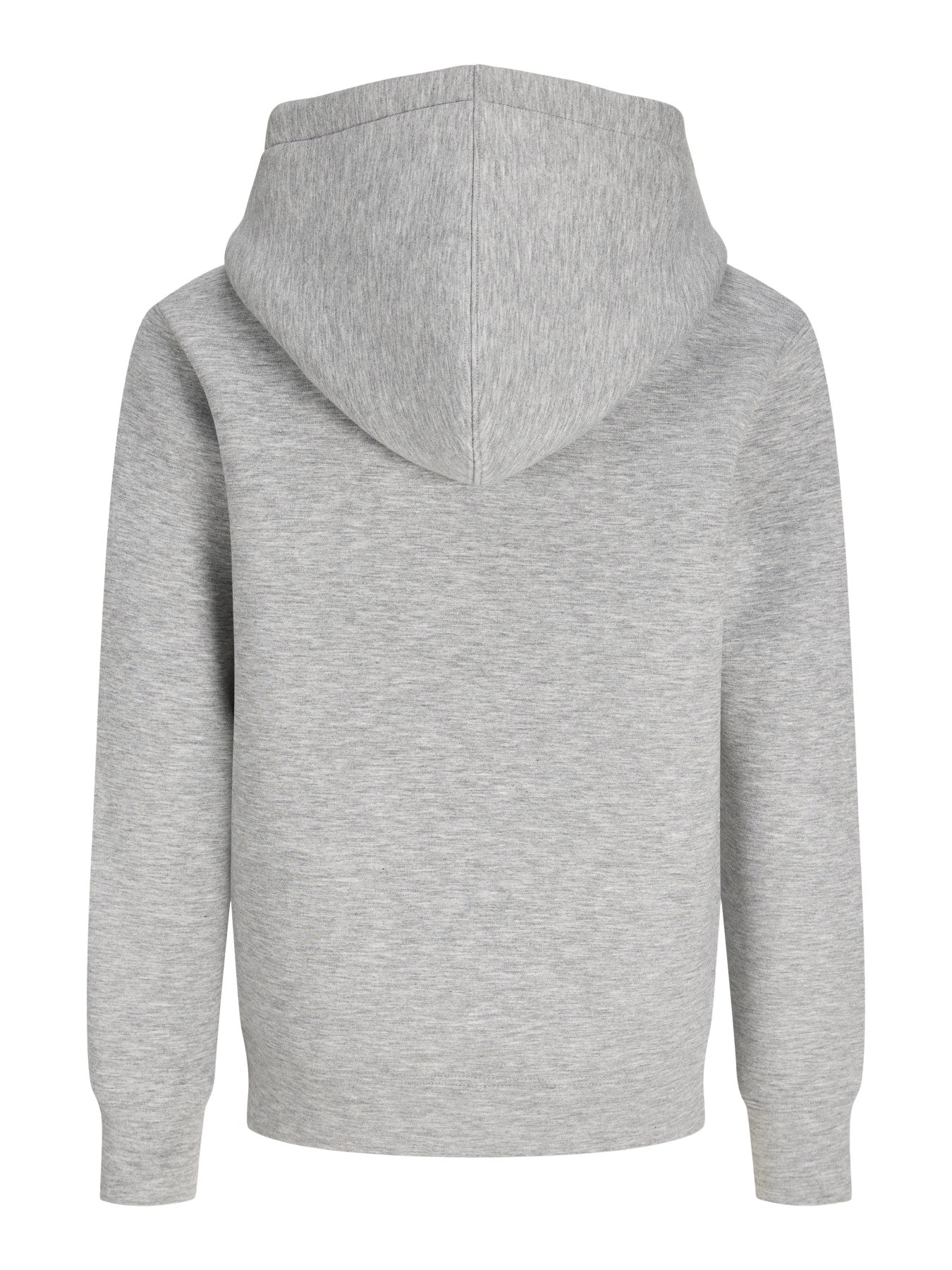 Jack & Jones Junior grå hoodie med dragkedja för ungdom kille.