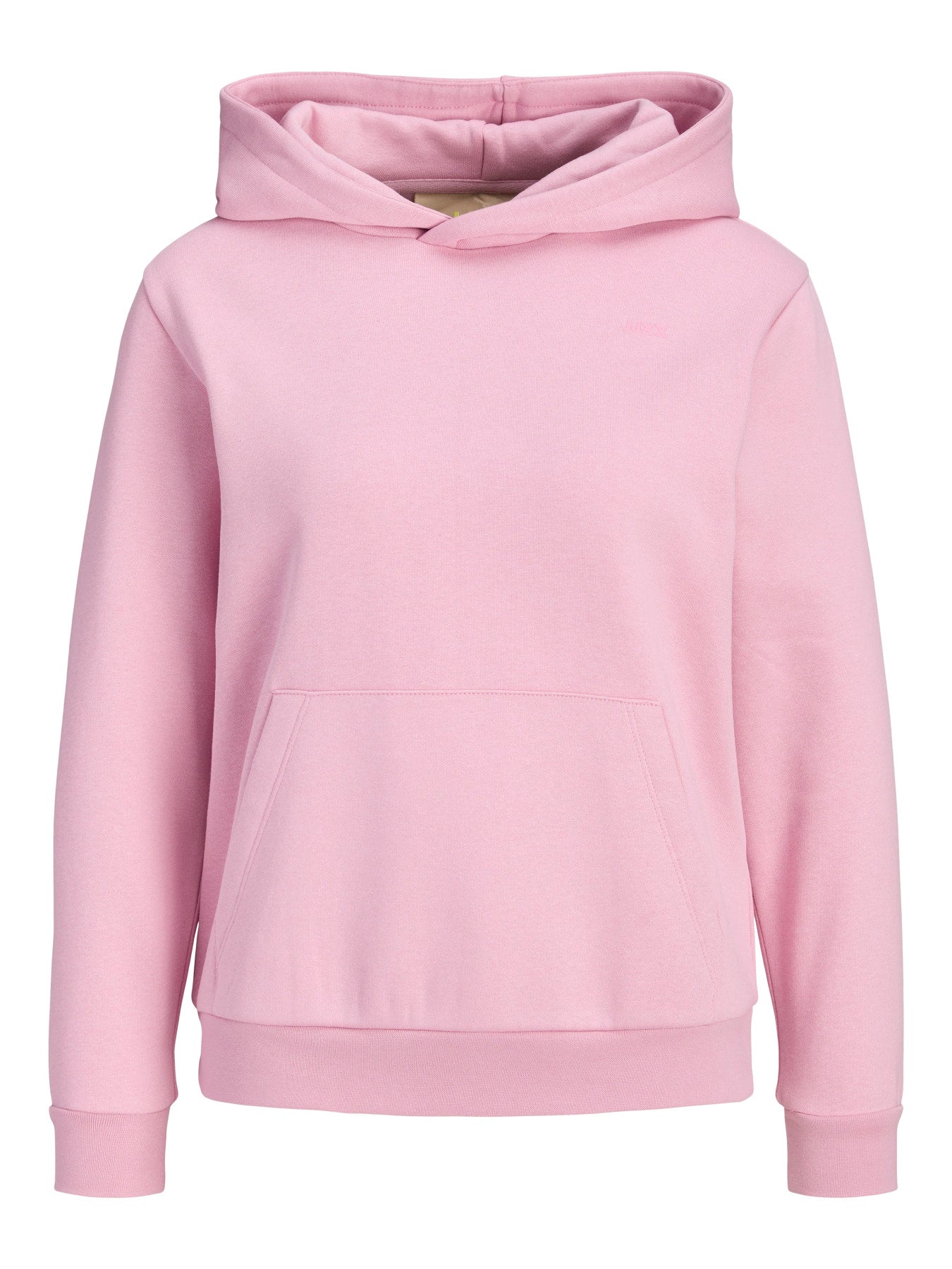 JJXX ljusrosa hoodie för ungdoms tjej i Better Cotton-bomull och återvunnen polyester med huva och mjuk sweatkvalitet