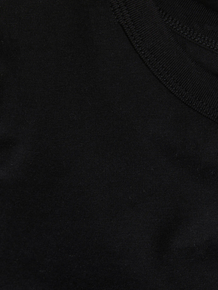 JJXX svart stretch t-shirt för ungdoms tjej i ekologisk bomull med rund hals och mjuk jerseykvalitet