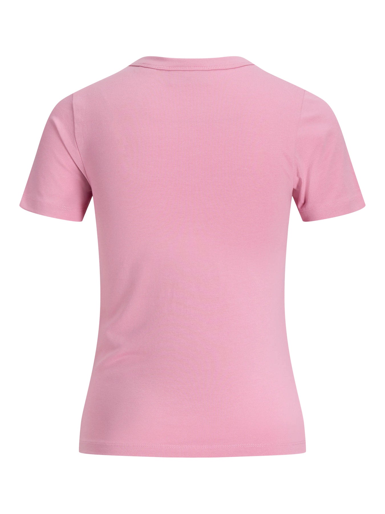 JJXX ljus rosa stretch t-shirt för ungdoms tjej i ekologisk bomull med rund hals och mjuk jerseykvalitet