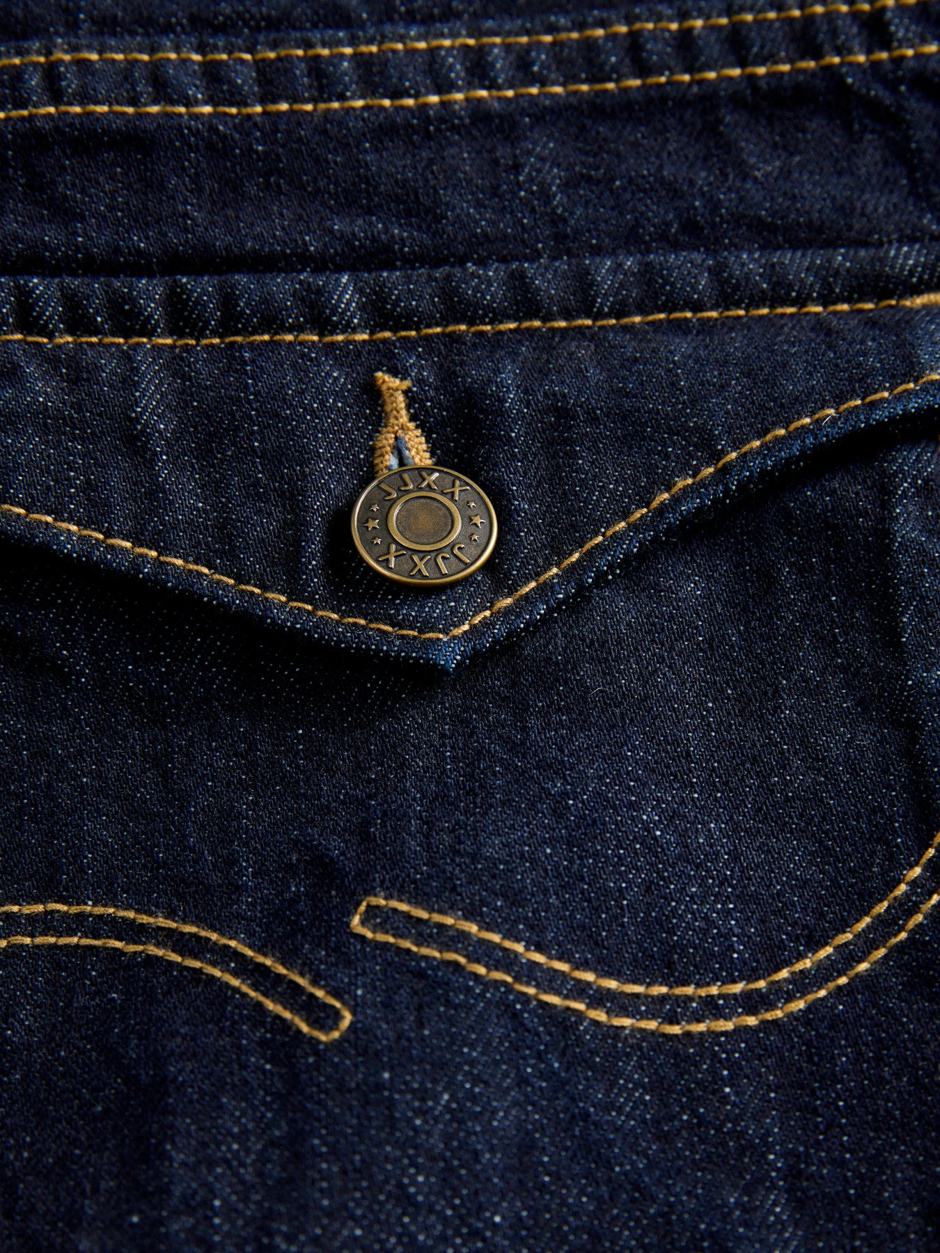 JJXX Texas Flared mörkblå jeans med låg midja tjej ungdom bakifrån – 12309383