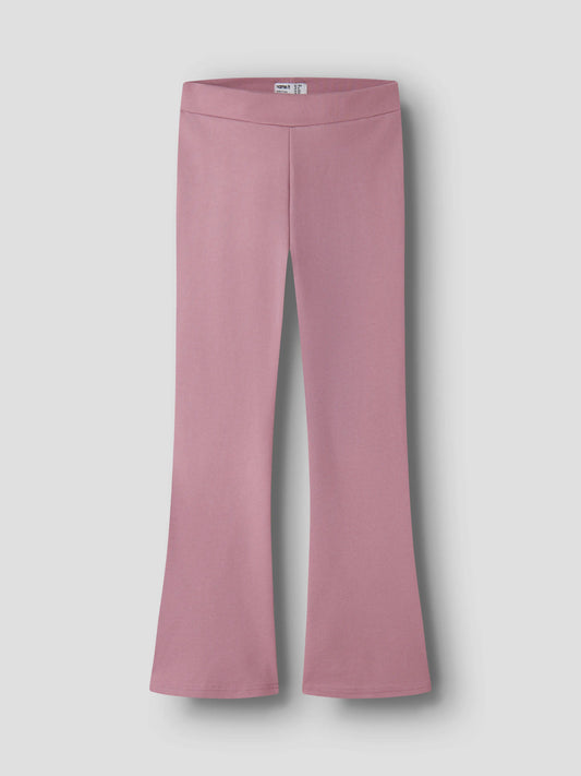 Name It Frikkali bootcutbyxa Lilas rosa detalj resårmidja för flicka kids