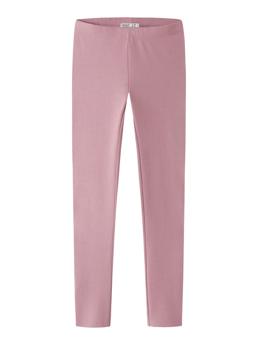 Name It Davina rosa sweatleggings för flicka barn i färgen Lilas med mjuk borstad insida.