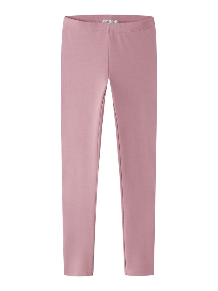 Name It Davina rosa sweatleggings för flicka barn i färgen Lilas med mjuk borstad insida.