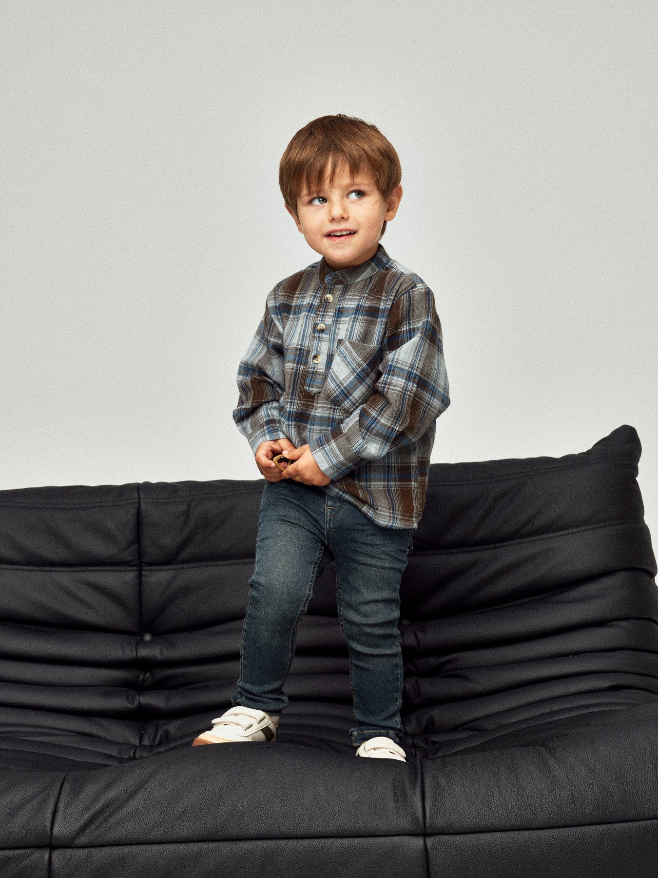Name It vintage mörkblå x-slim sweatjeans för pojke med reglerbar midja och mjuk stretchig denimkvalitet