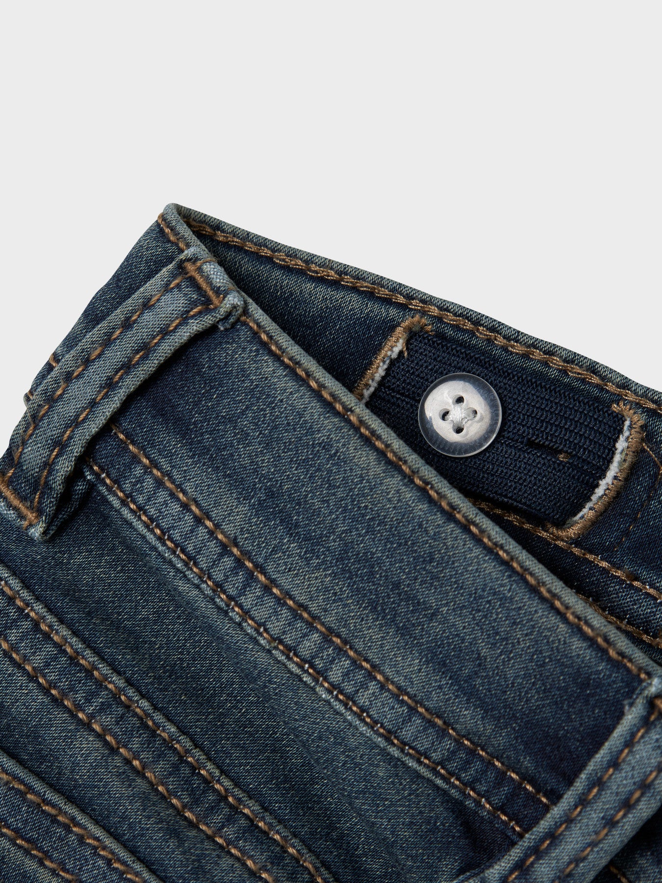 Name It vintage mörkblå x-slim sweatjeans för pojke med reglerbar midja och mjuk stretchig denimkvalitet