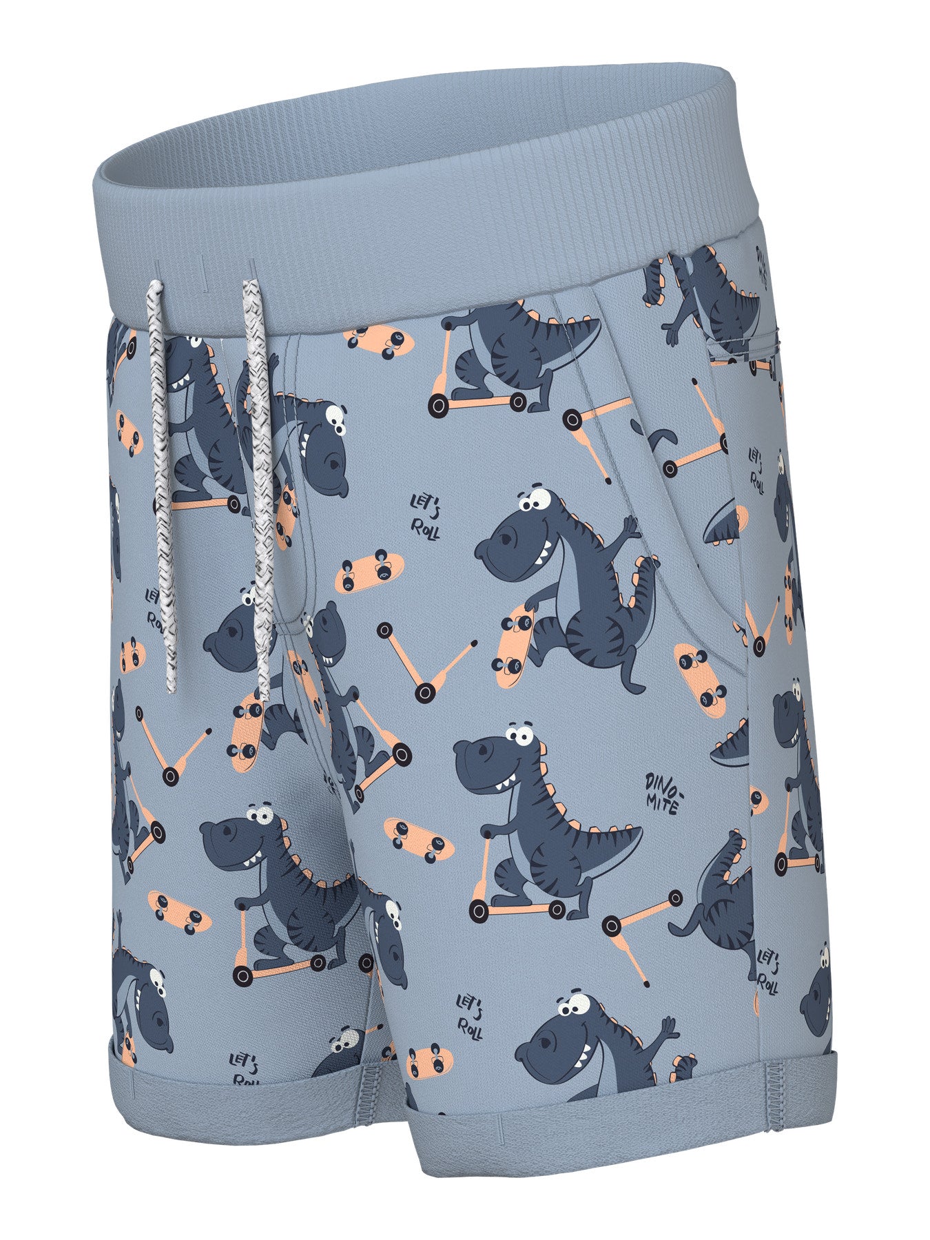 Blå mönstrad short med dinosaurier och skateboard till pojke. Sommar dino short till liten kille från Name it.
NMMVERMO AOP LONG SWE SHORTS UNB F NOOS
13215007