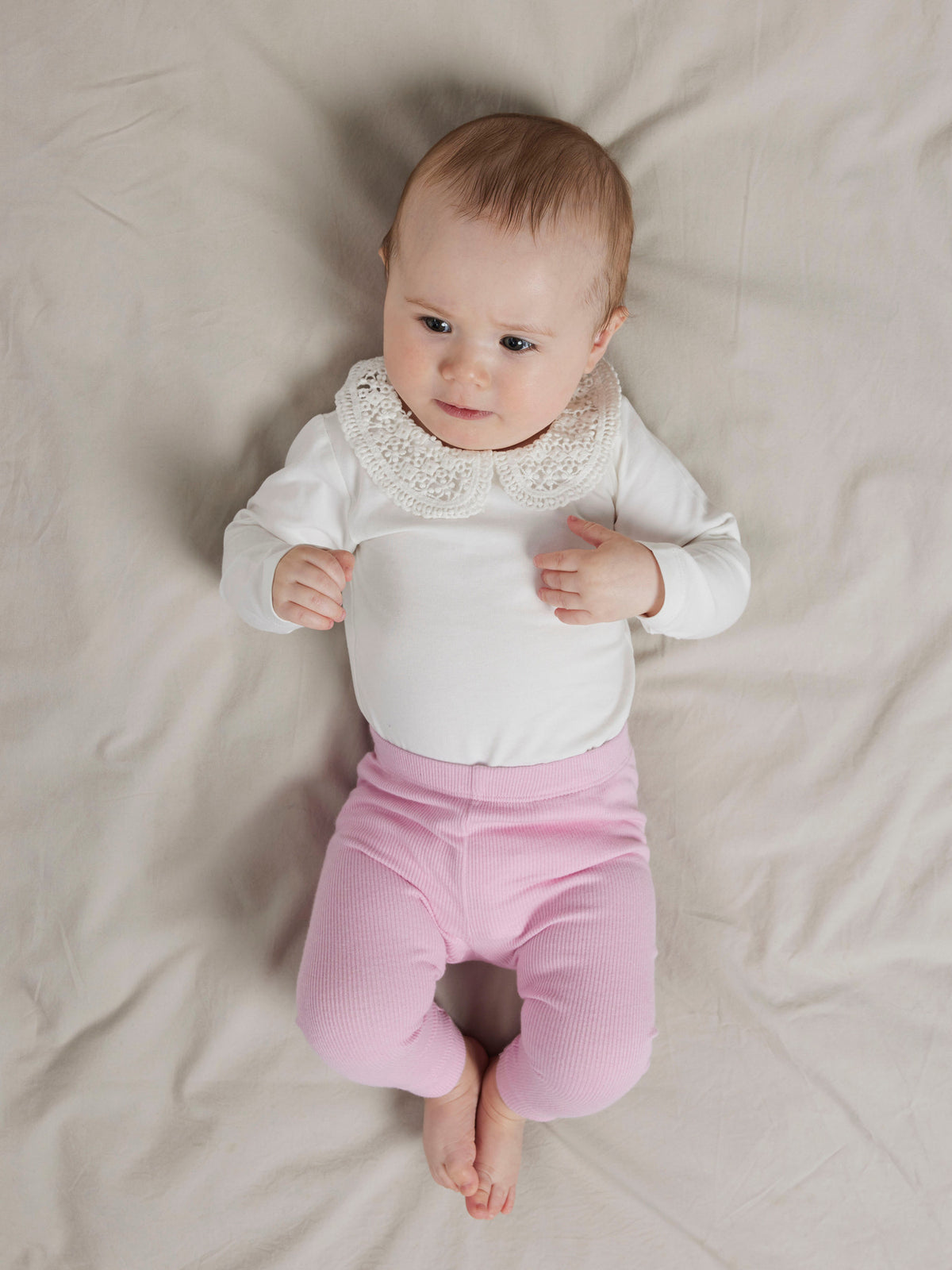 Name It Tylla vit långärmad body med spetskrage baby flicka – 13216876