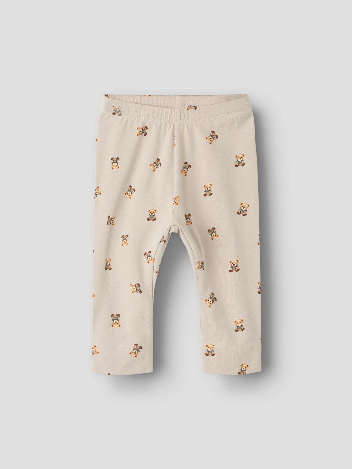 Name It Feyan babyleggings Chateau Gray med nallemotiv unisex – 13223002