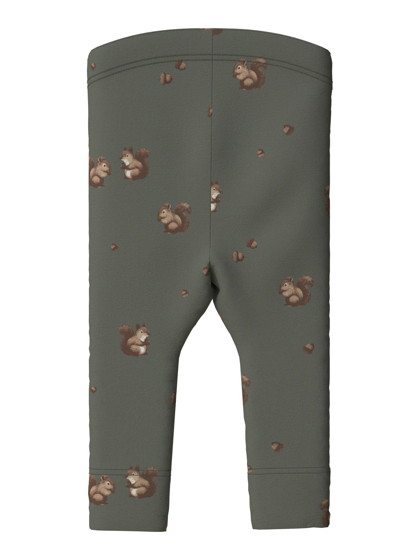 Name It Feyan babyleggings Mulled Basil med ekorremotiv unisex – 13223002
