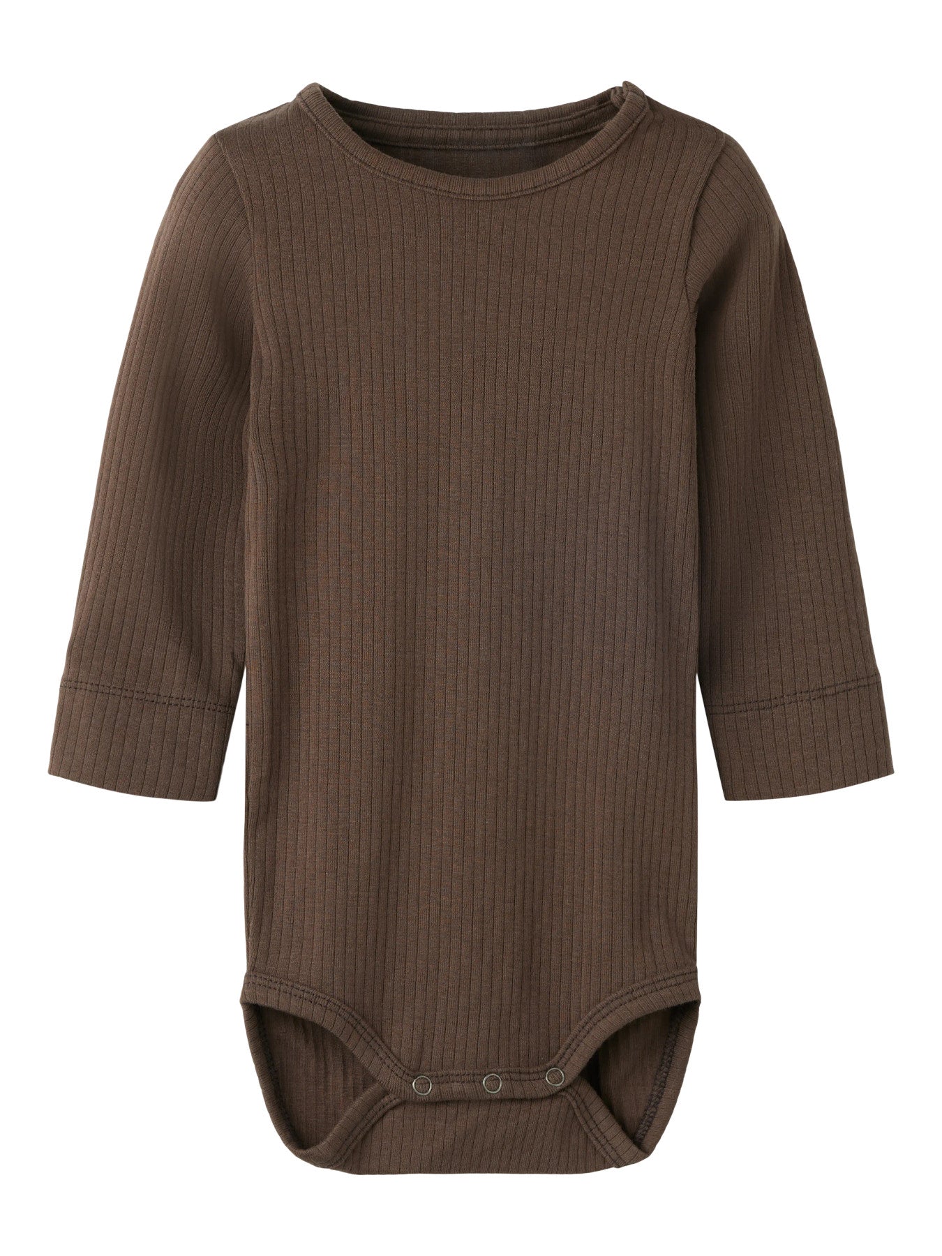 Name It Feyo ribbad babybody Chocolate Martini brun unisex – 13223004