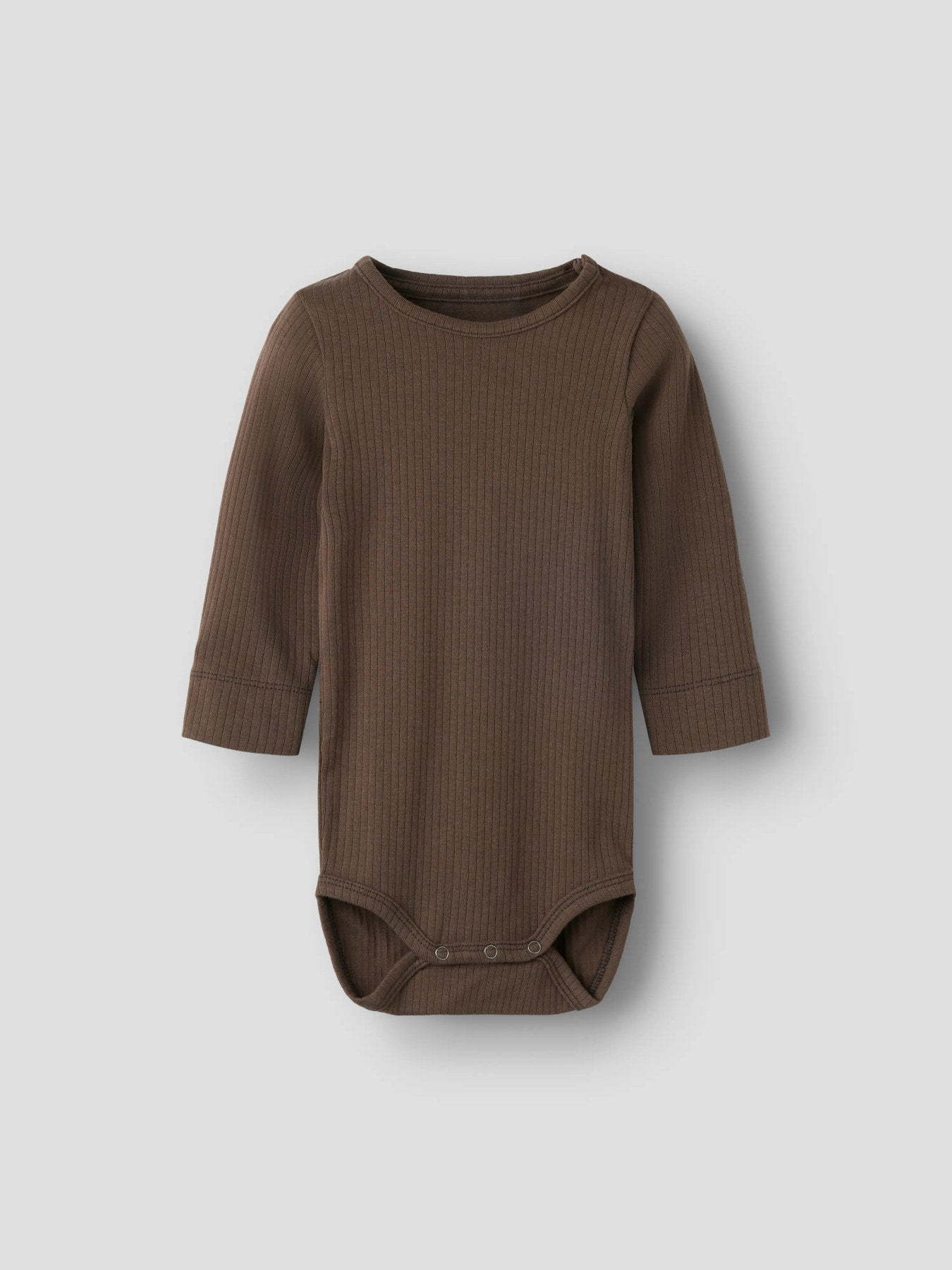 Name It Feyo ribbad babybody Chocolate Martini brun unisex – 13223004