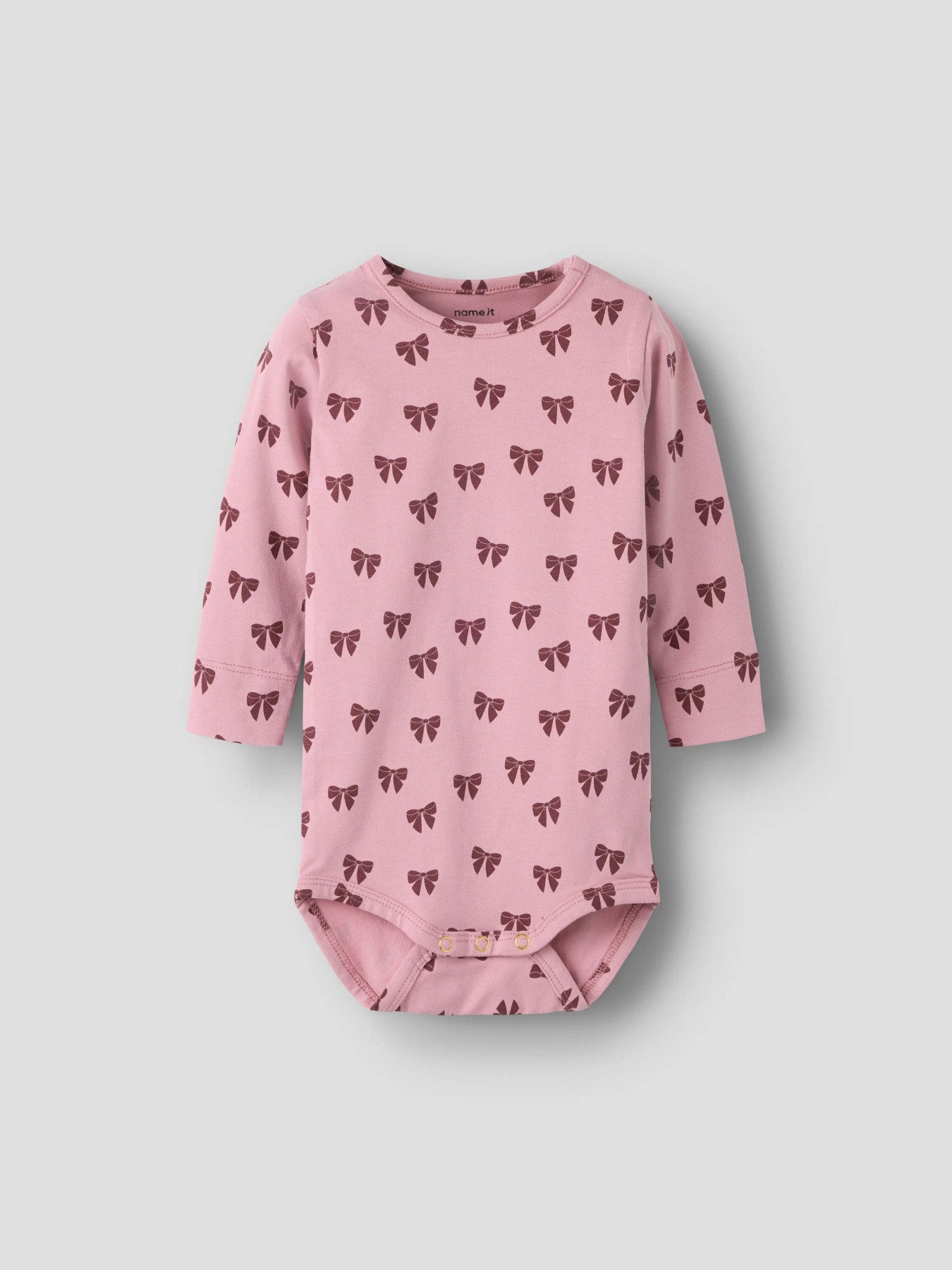Name It Felly rosa babybody med rosetter Lilas flicka – 13223005