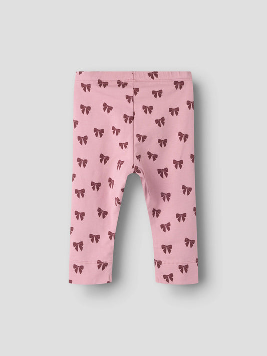 Name It Felly rosa babyleggings med rosetter Lilas flicka – 13223007