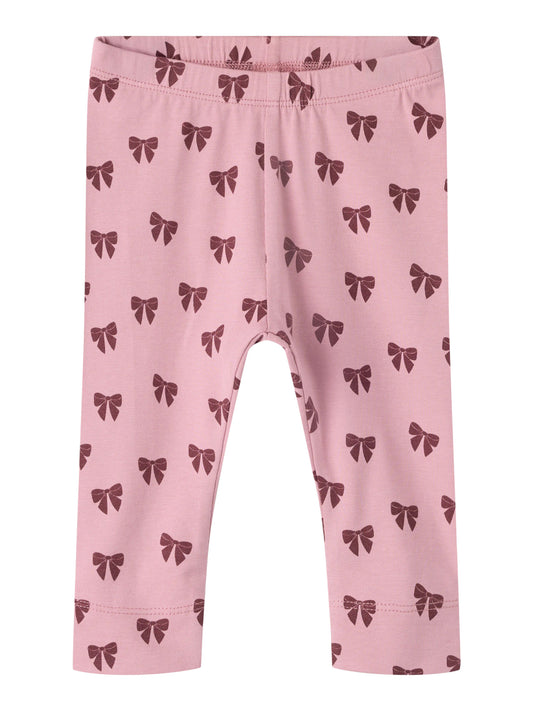 Name It Felly rosa babyleggings med rosetter Lilas flicka – 13223007