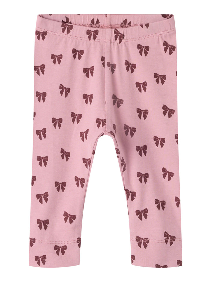 Name It Felly rosa babyleggings med rosetter Lilas flicka – 13223007