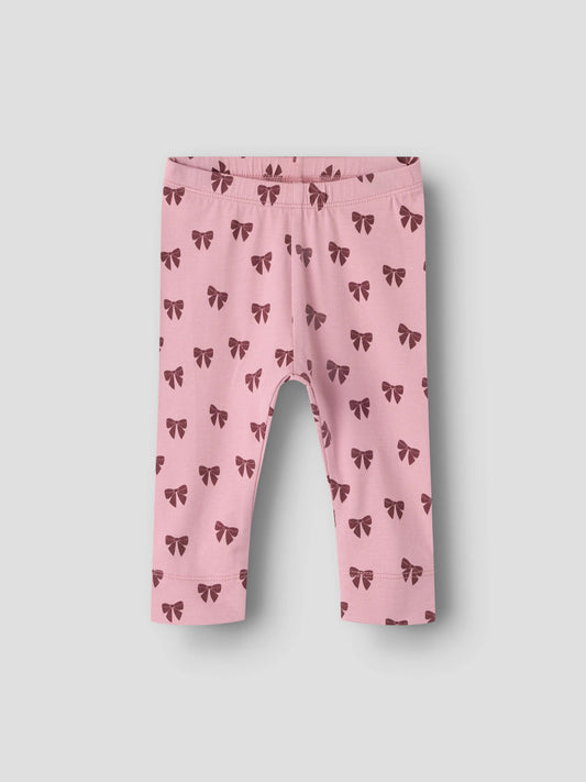 Name It Felly rosa babyleggings med rosetter Lilas flicka – 13223007