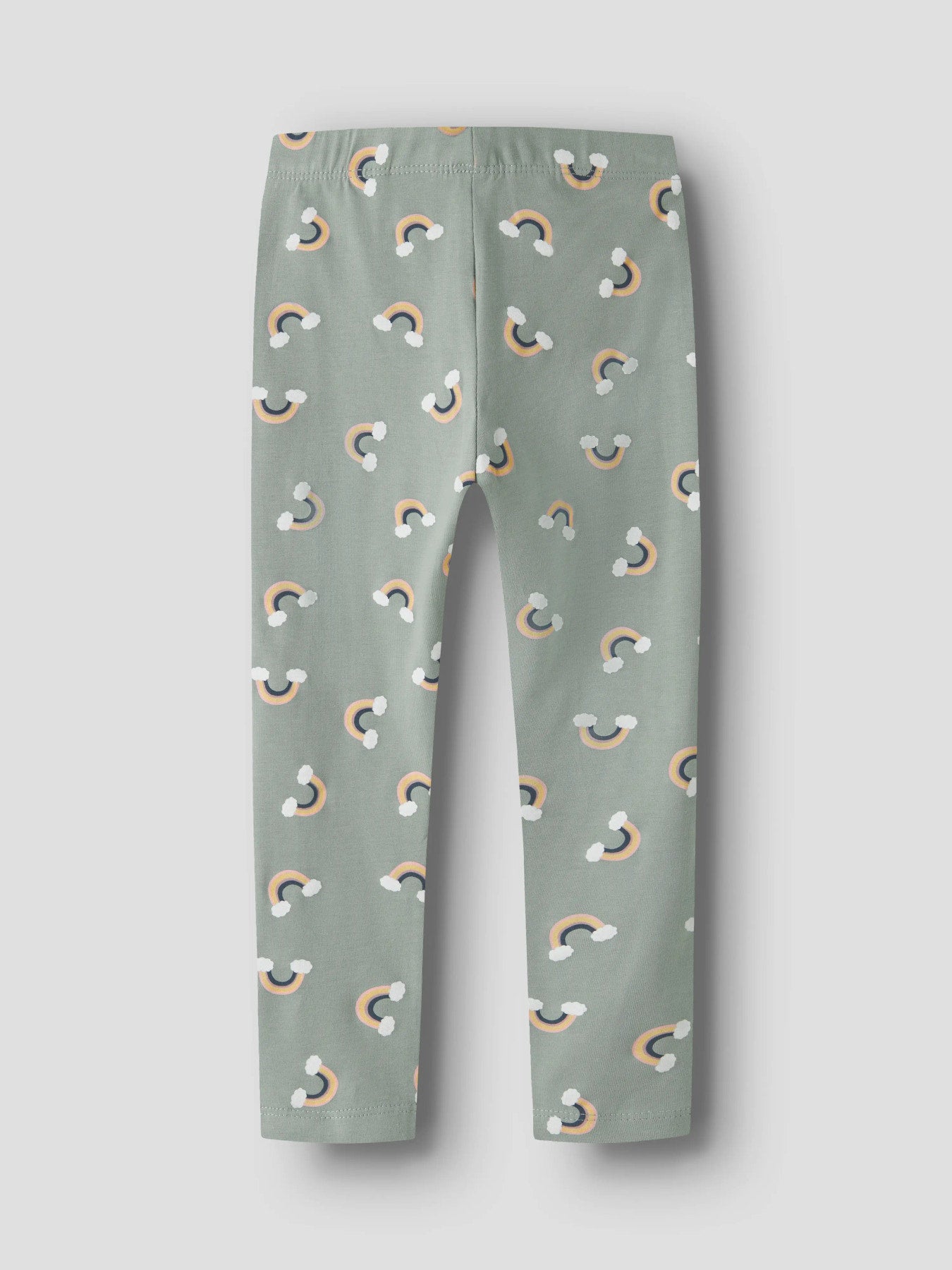 Name It Vivian Gröna Leggings Med Regnbågsmönster Barn Flicka