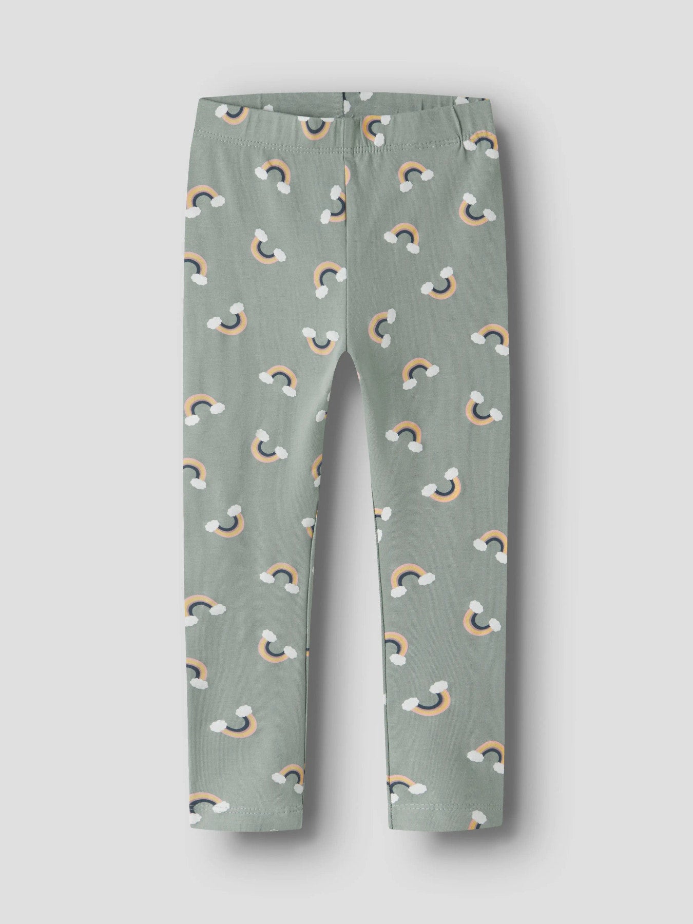Name It Vivian Gröna Leggings Med Regnbågsmönster Barn Flicka