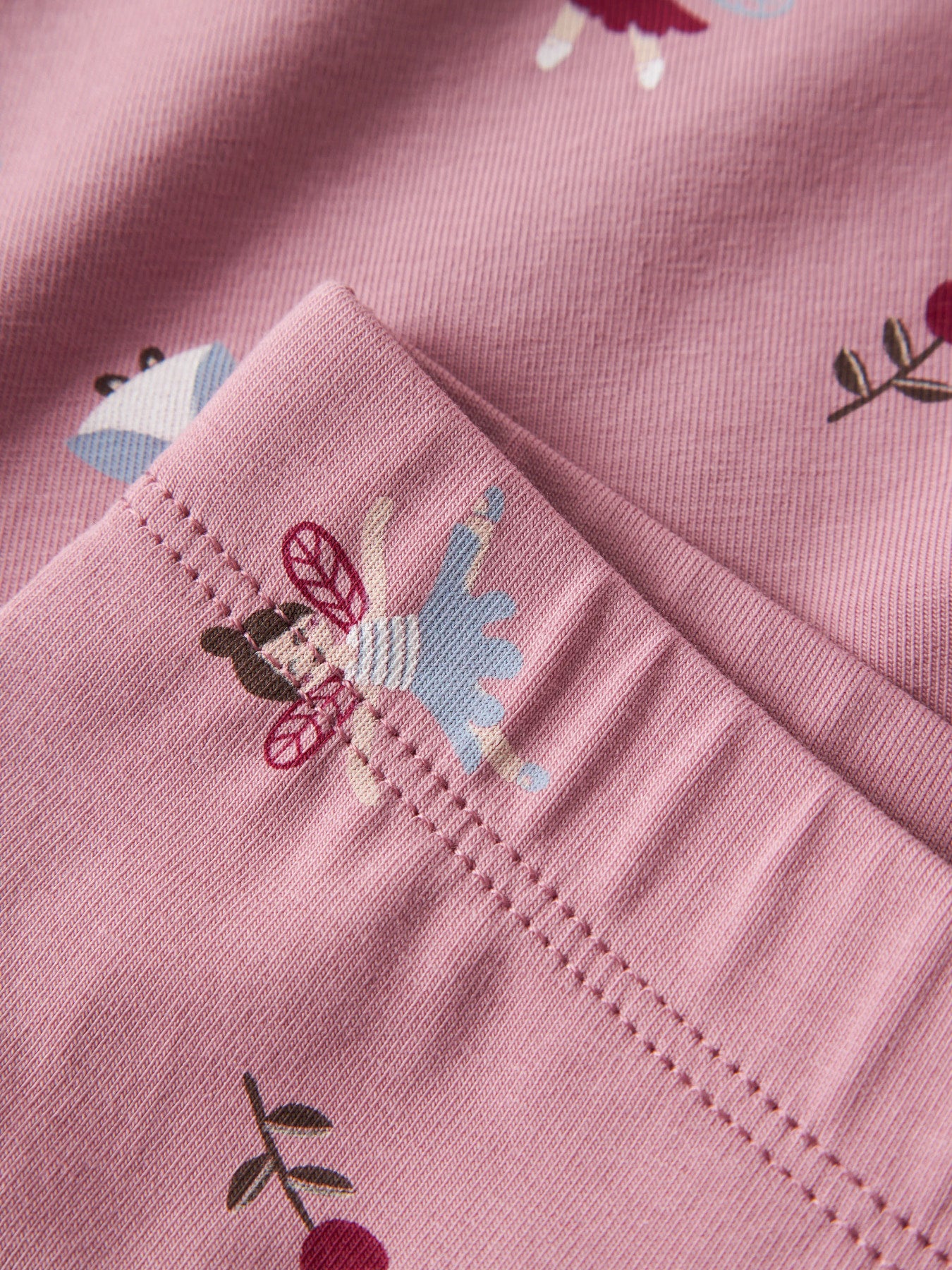 Name It Vivian Rosa Leggings Med Älvmönster Barn Flicka