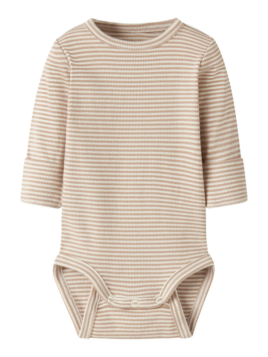 Name It Berro Randig Body Antique White Baby Till Pojke Och Flicka