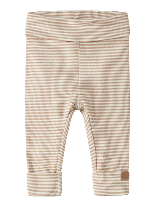 Name It Berro Randiga Leggings Antique White Baby Till Pojke Och Flicka