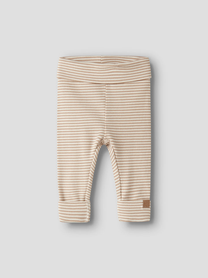 Name It Berro Randiga Leggings Antique White Baby Till Pojke Och Flicka