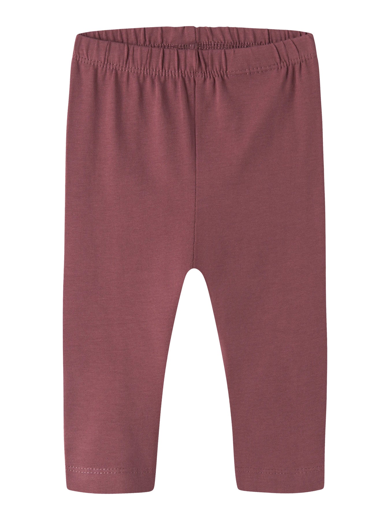 Name It Vuvivian ginger röd babyleggings i ekologisk bomull med elastisk midja.
