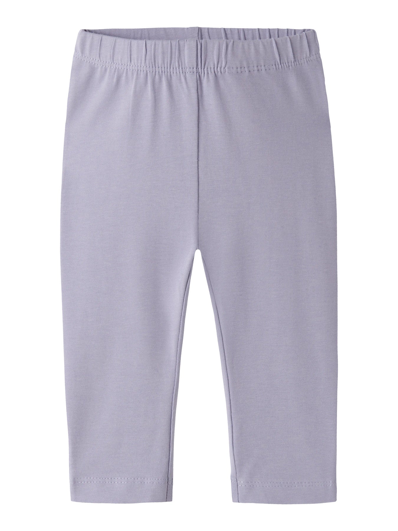 Name It Vuvivian lila  babyleggings i ekologisk bomull med elastisk midja.
