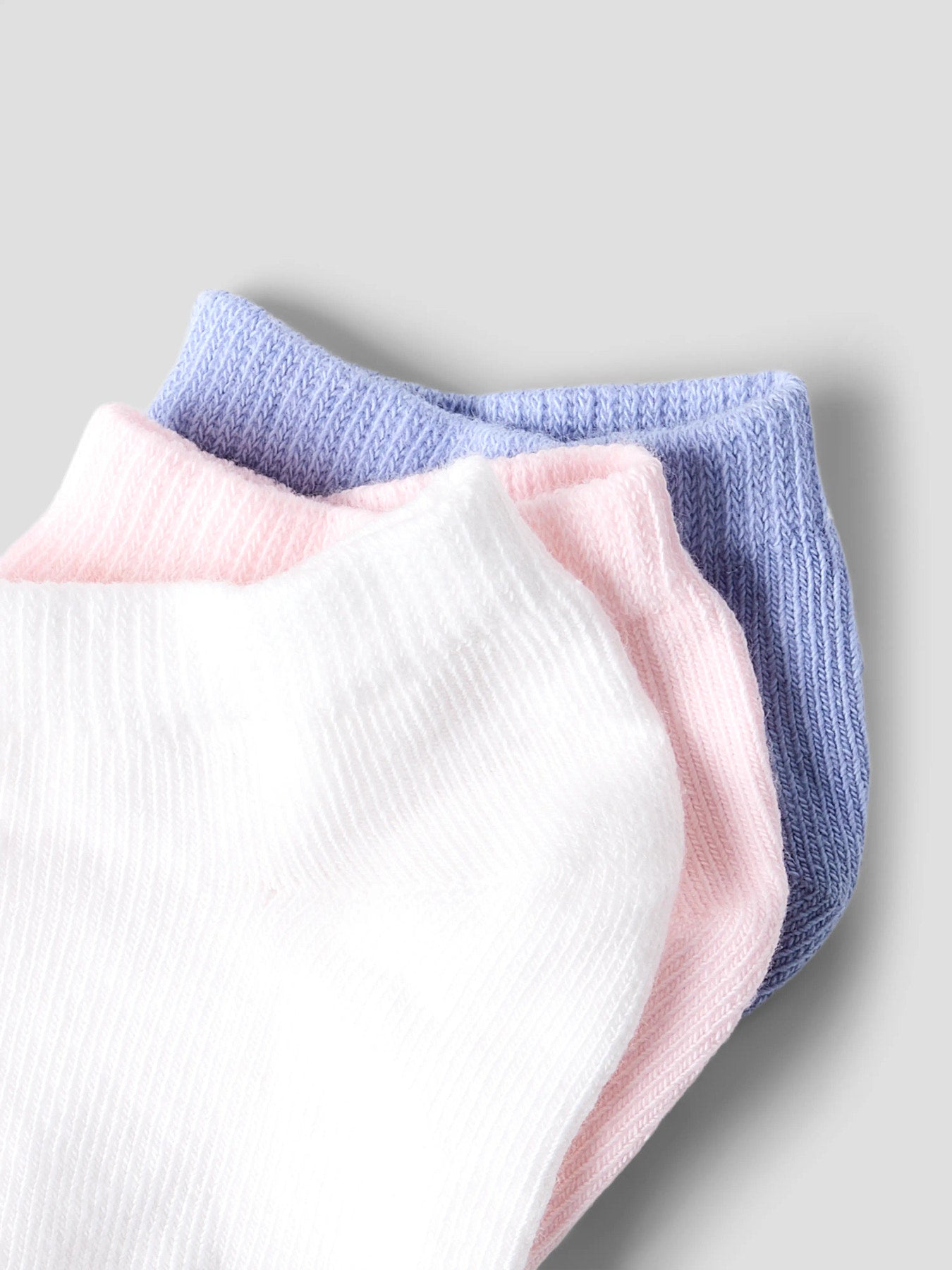 3-pack kort strumpor till flicka. Korta barn strumpor rosa, vita och blå till flicka från Name it.
NMFVILMA 3P FOOTIE
13228167