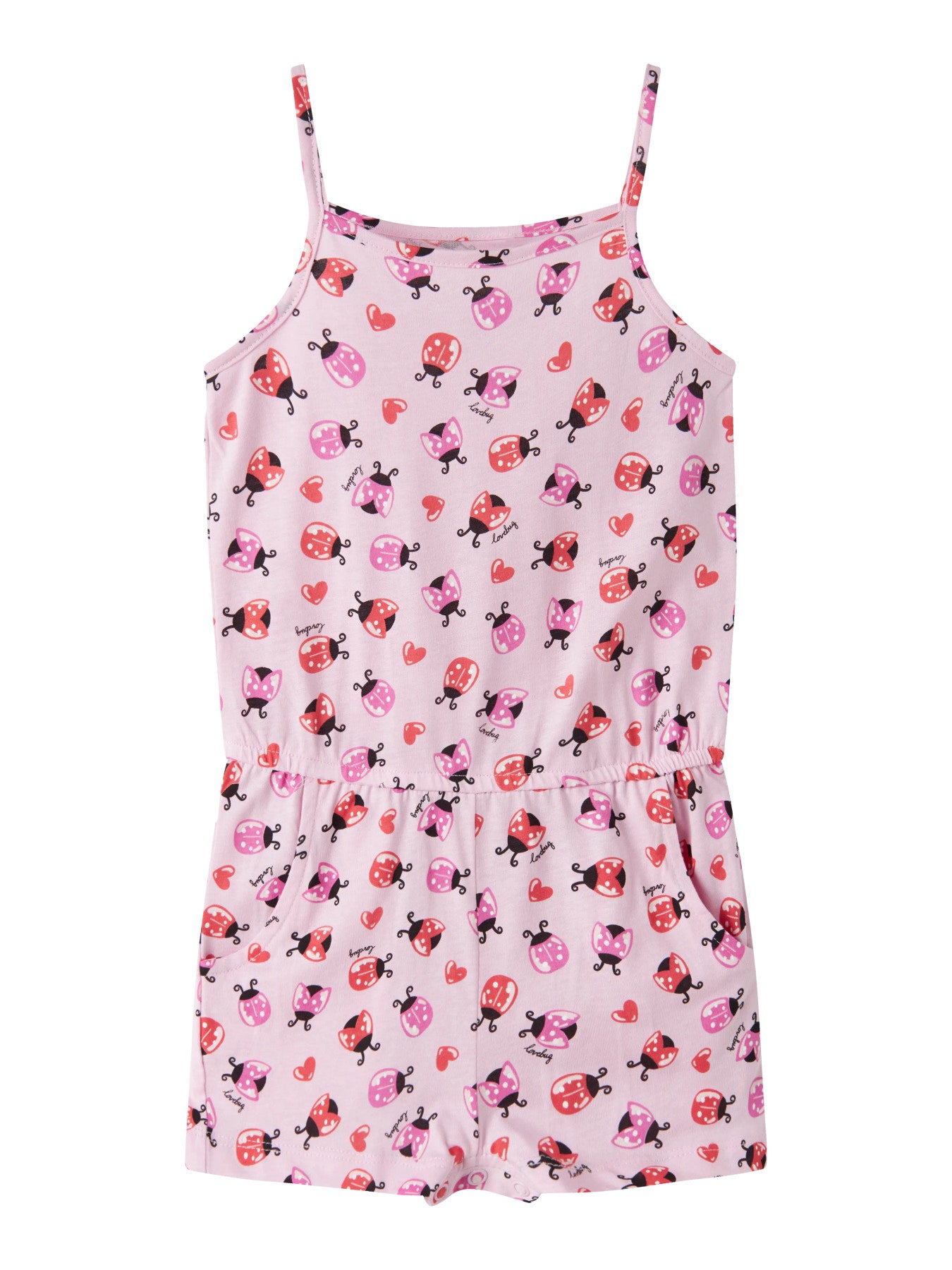 Rosa jumpsuit med nyckelpigor i rosa och rött till flicka. Sunsuit, jumpsuit med smala axelband till flicka från Name it.
NMFVIGGA STRAP SUIT
13228171