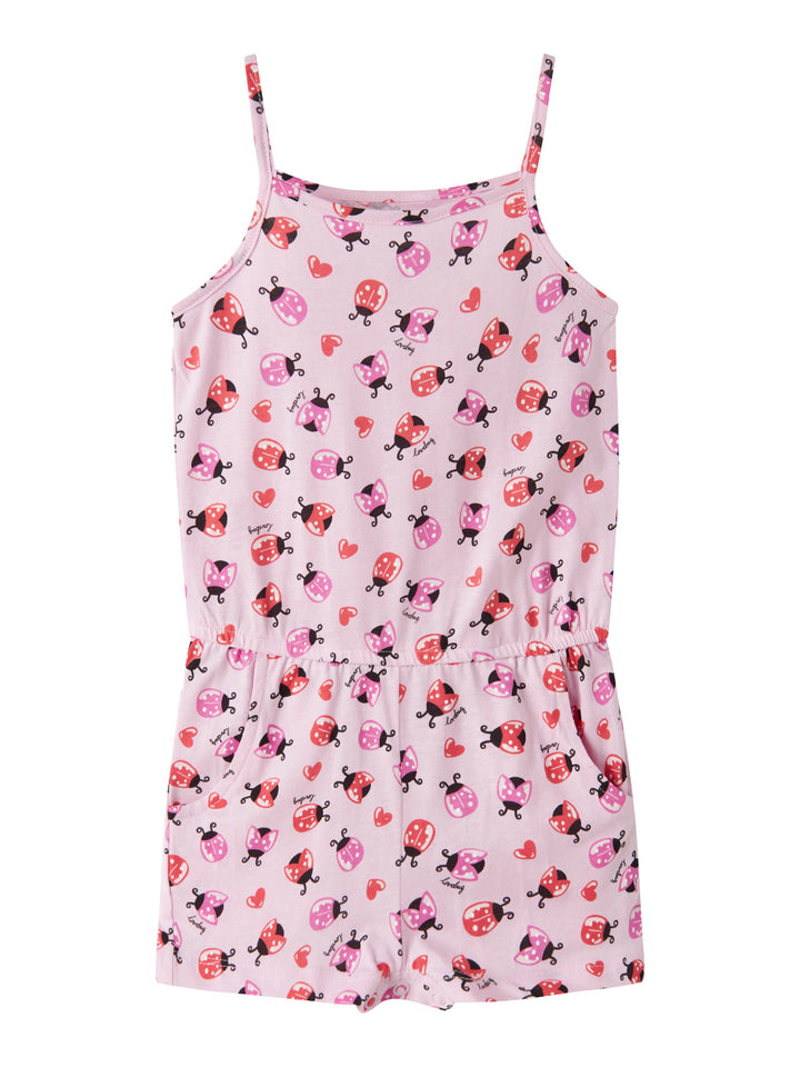 Rosa jumpsuit med nyckelpigor i rosa och rött till flicka. Sunsuit, jumpsuit med smala axelband till flicka från Name it.
NMFVIGGA STRAP SUIT
13228171
