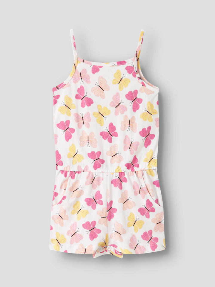 Vit jumpsuit med fjärilar i rosa och gult till flicka. Sunsuit, jumpsuit med smala axelband till flicka från Name it.
NMFVIGGA STRAP SUIT
13228171
