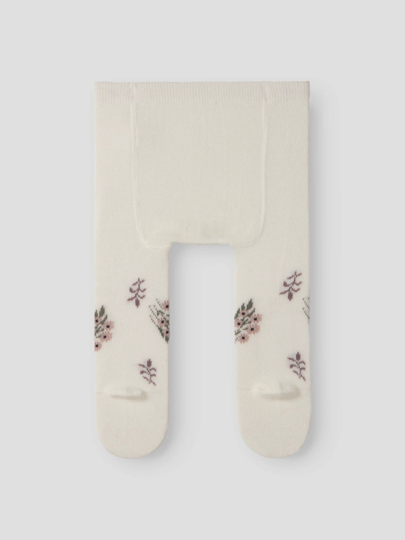Name It Wak ullstrumpbyxor baby flicka offwhite med stickat blommönster