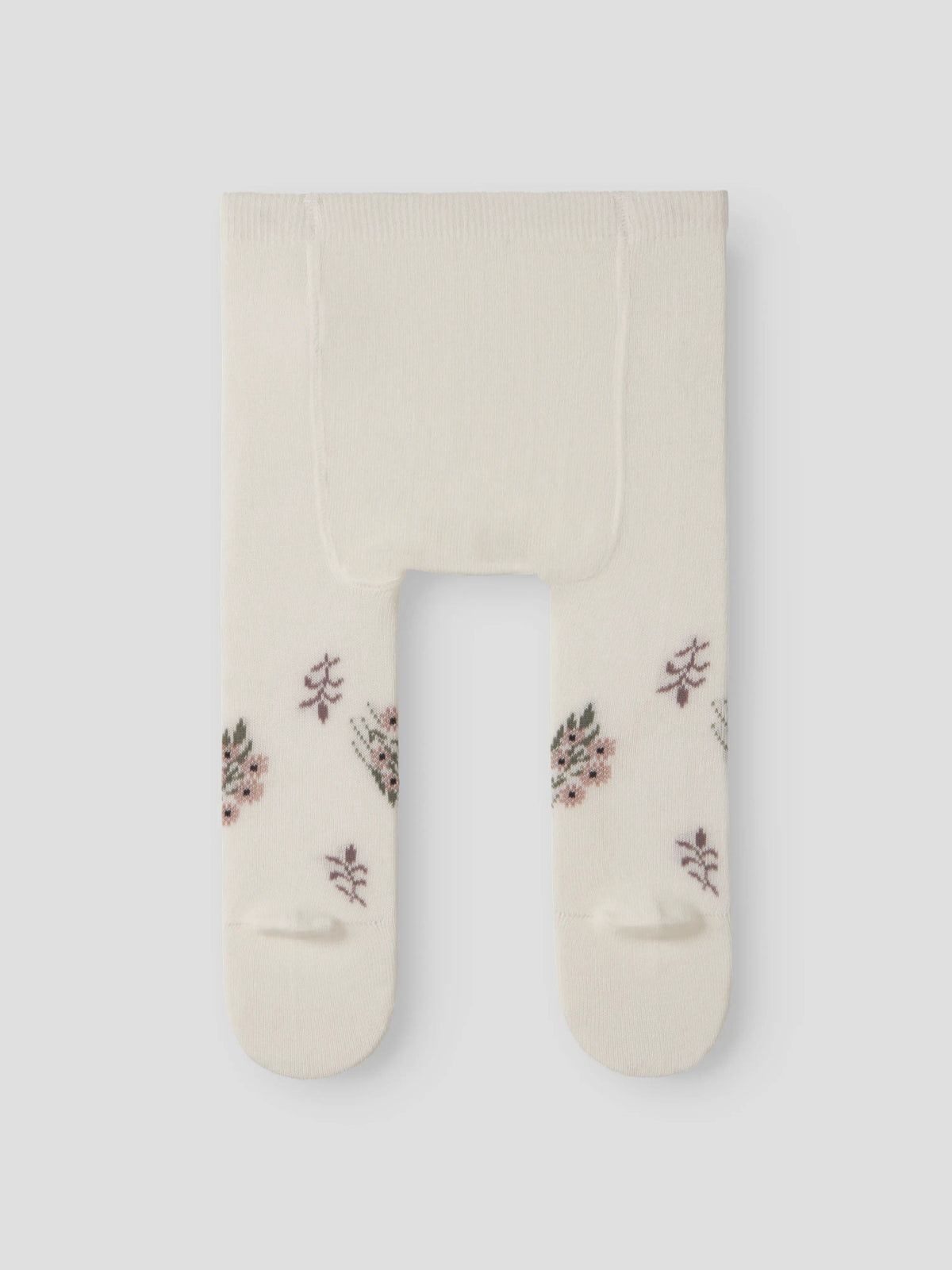 Name It Wak ullstrumpbyxor baby flicka offwhite med stickat blommönster