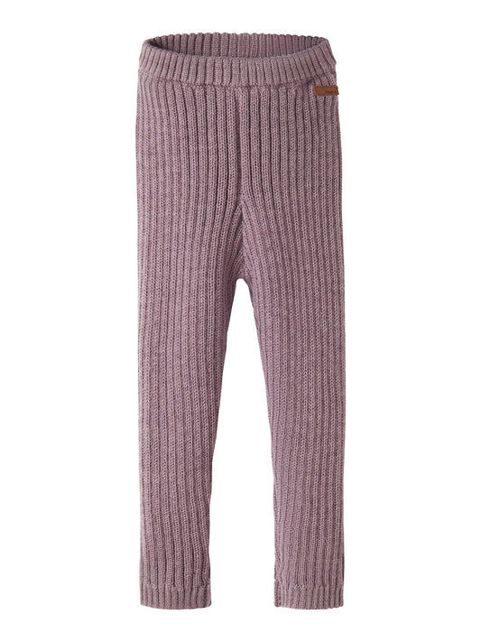 Name It Wriss stickade ullleggings för flicka i ribbstickad ull